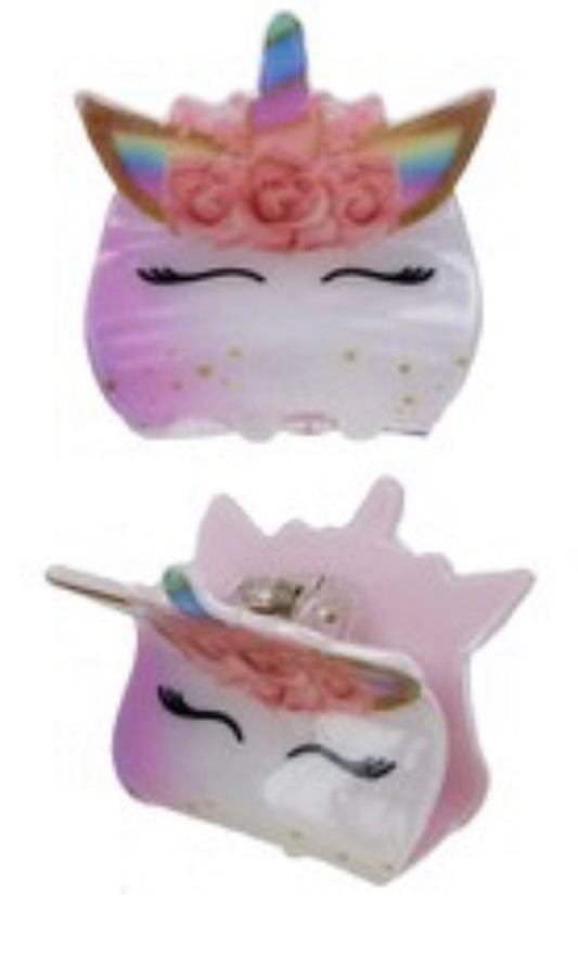 Unicorn hair clip