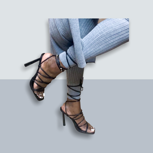 Lace me up heel